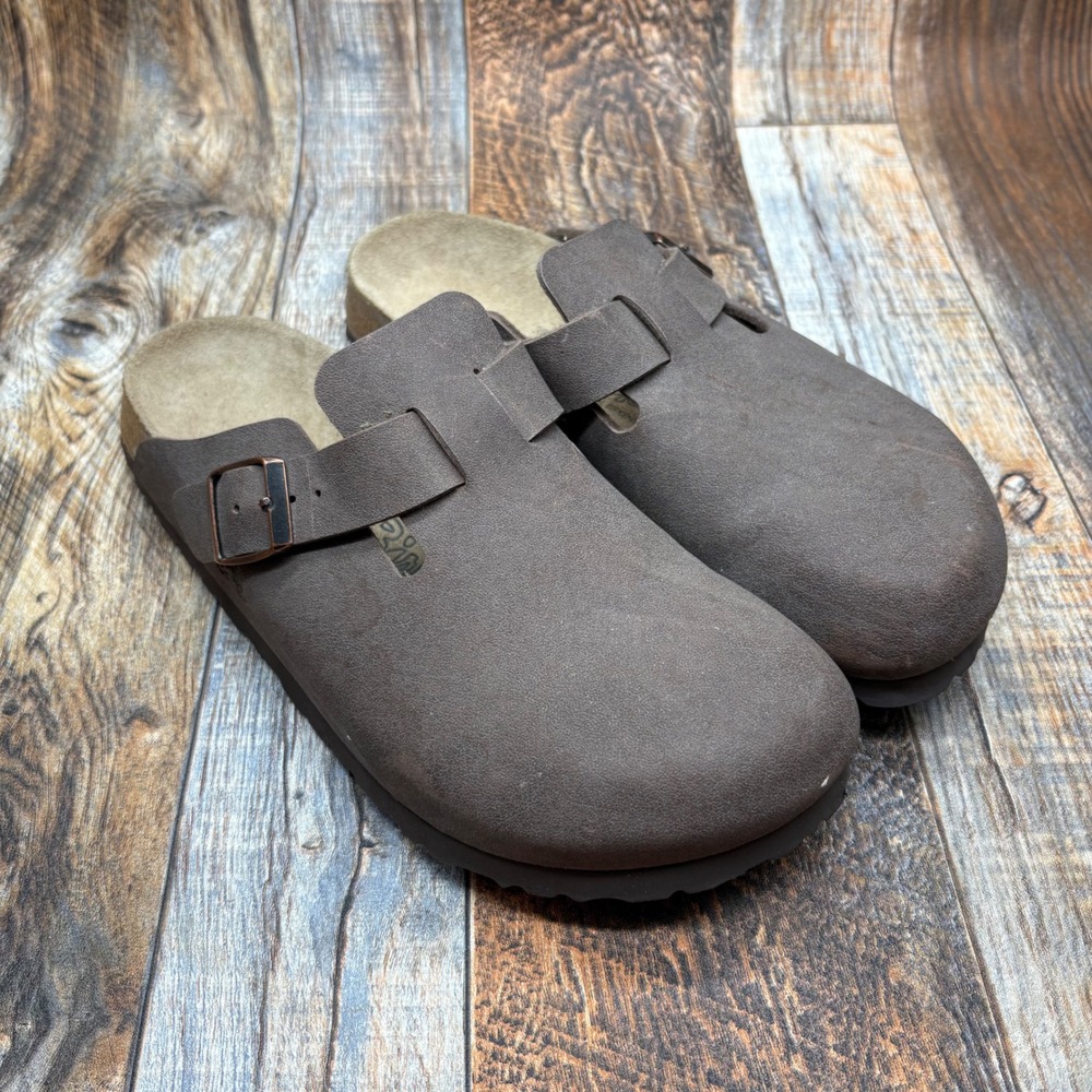 Birki's by Birkenstock Boston Clogs Mocha Brown Comfort Mules EU 39 L8 M6